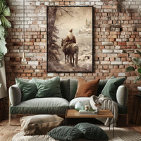 Winter Journey To The Castle Poster