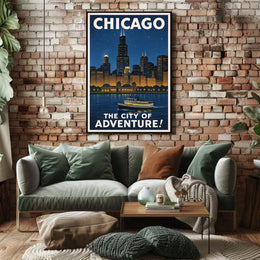 Chicago The City of Adventure Poster