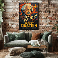 Albert Einstein Iconic Vintage Theoretical Physicist Poster