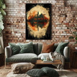 Reflections Of A Cityscape Poster