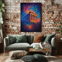 Parthenon Mystical Poster Wall Art Print Decor