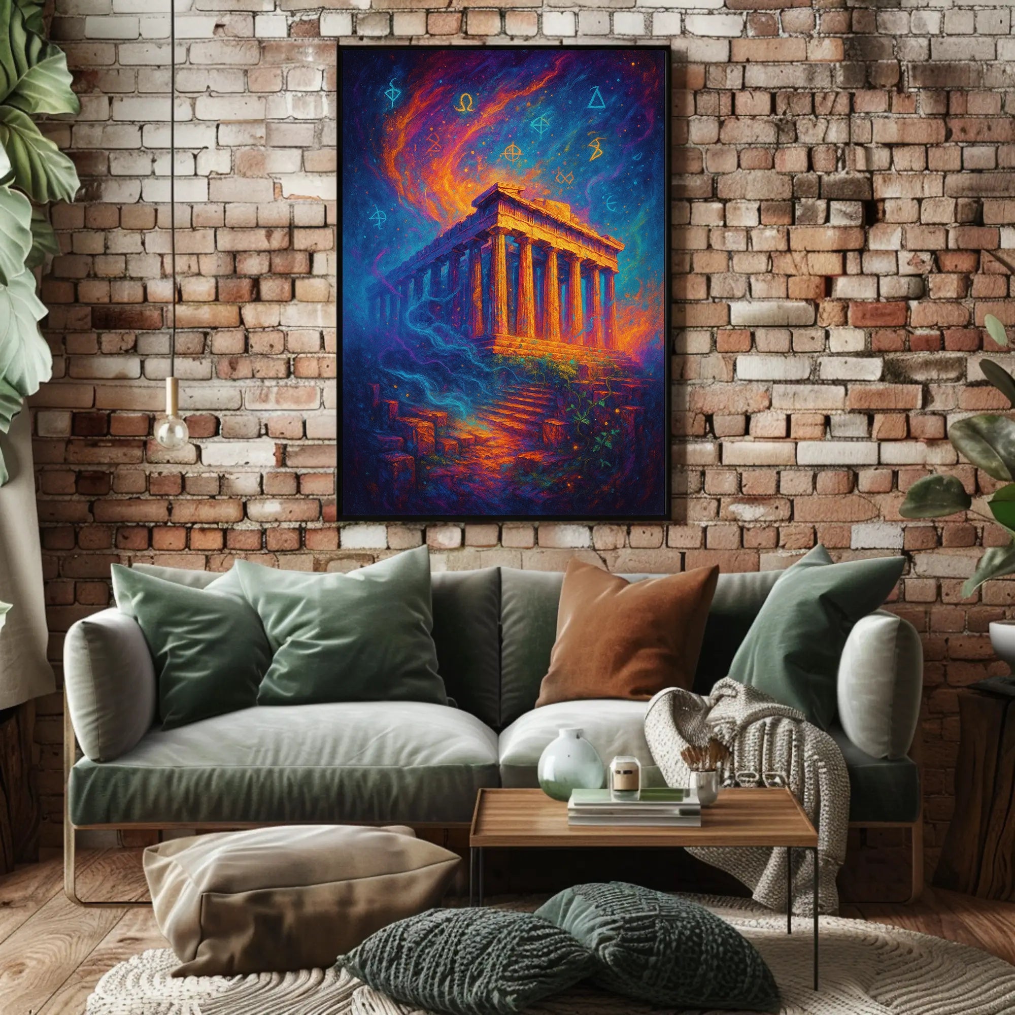 Parthenon Mystical Poster Wall Art Print Decor