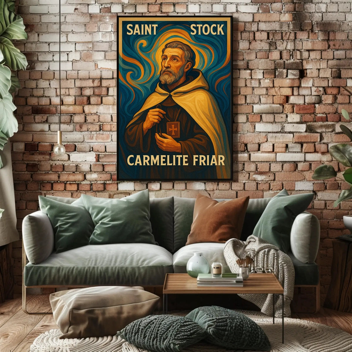 Saint Simon Stock Carmelite Friar Poster