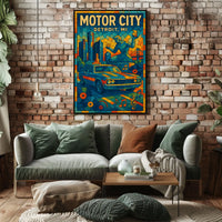 Motor City Detroit, MI Poster