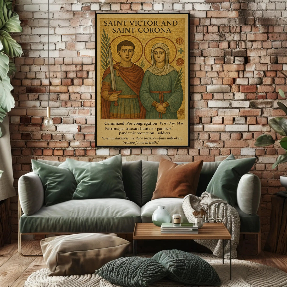 Saint Victor And Saint Corona Poster
