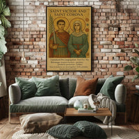 Saint Victor And Saint Corona Poster