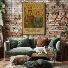 Saint Victor And Saint Corona Poster