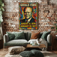 Gerald Ford Presidential Tenure Poster