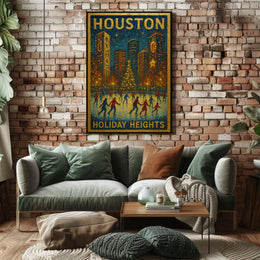Holiday Heights In Houston Poster