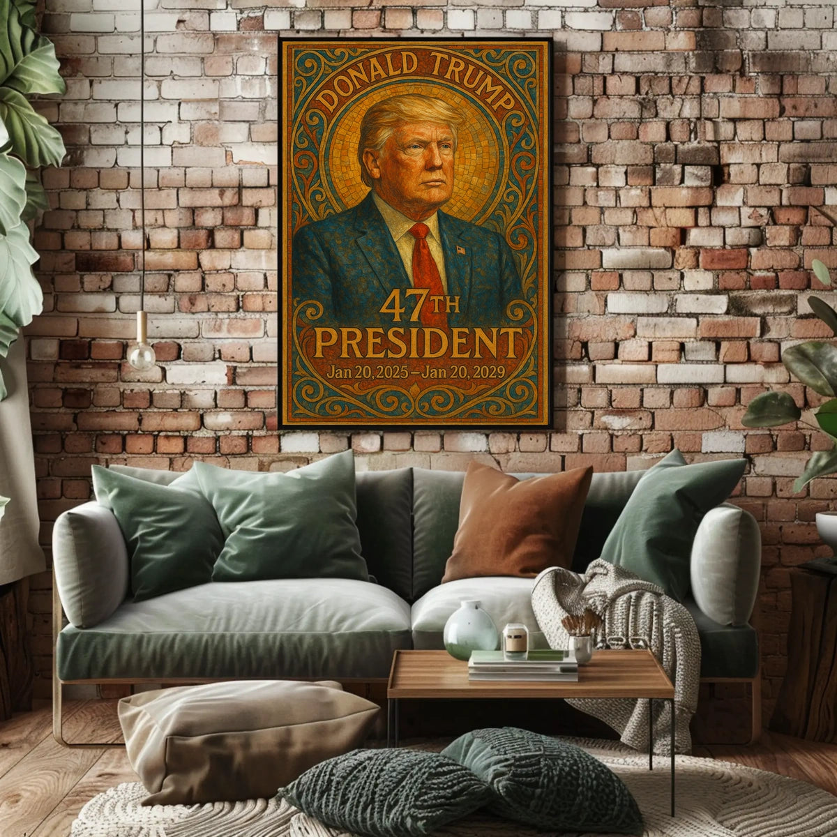 Trump Historical Mosaic Regal Poster