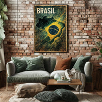 Brasil - National Pride Poster PosterGoat