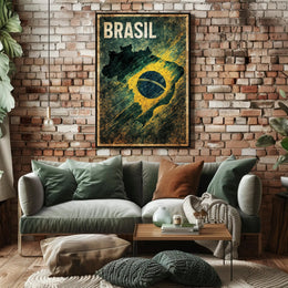 Brasil - National Pride Poster PosterGoat