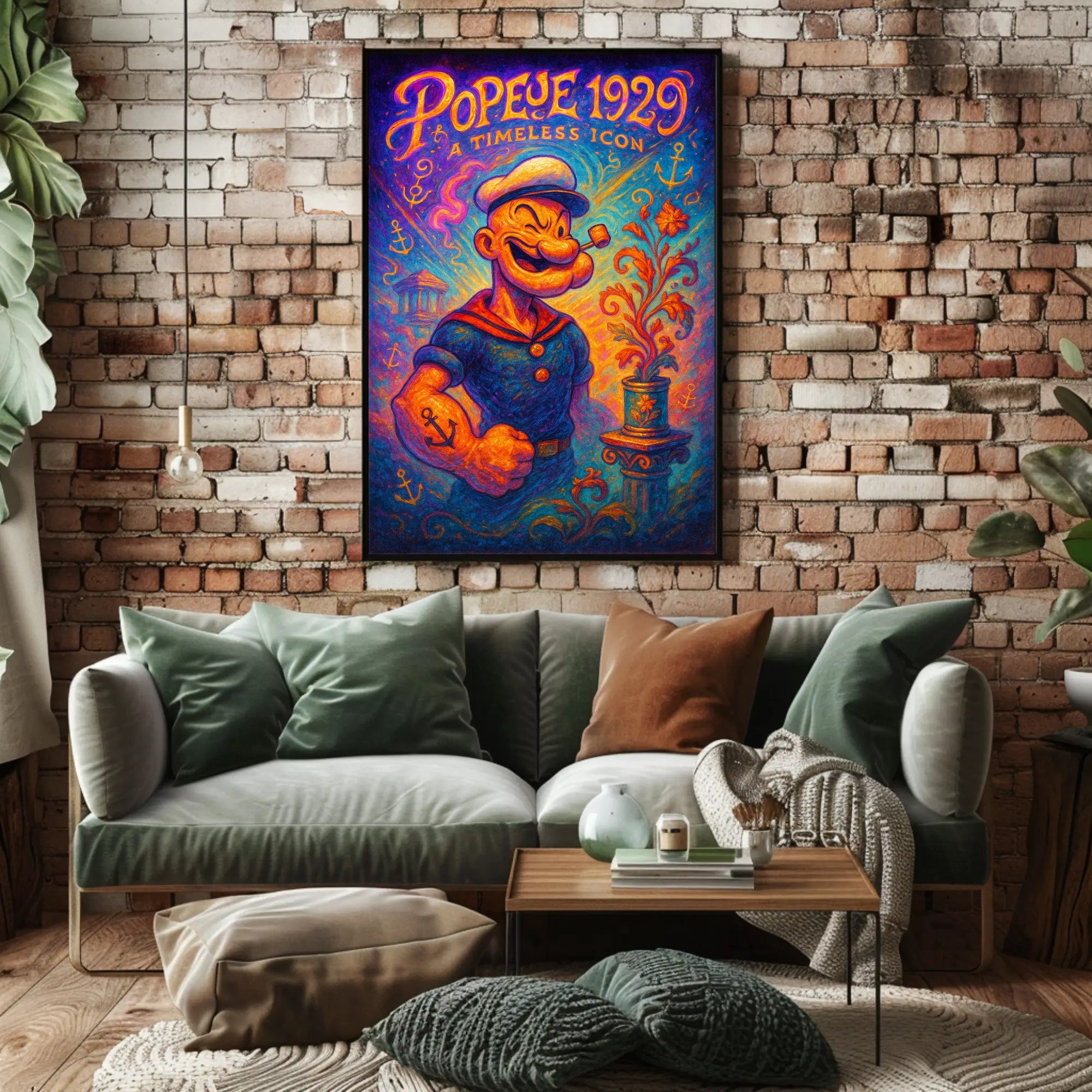 Popeye Vintage Poster Art Print 1929 Timeless Icon