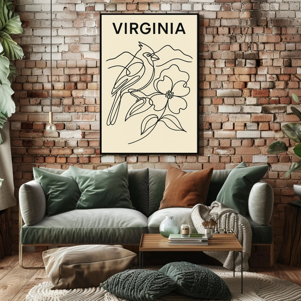 Virginia Nature Illustration Poster