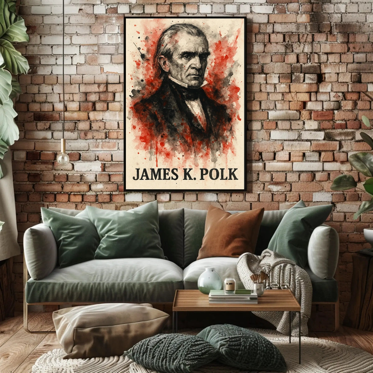 James K. Polk 19th Century Historical Presidential Poster