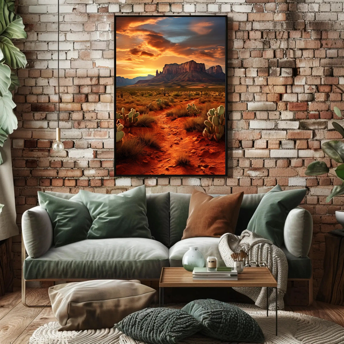 Desert Sunset Majesty Poster