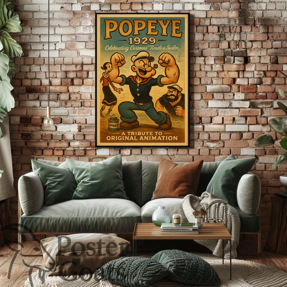 Classic Cartoon Sailor Nostalgia Pop Culture Poster