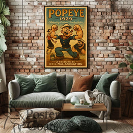 Classic Cartoon Sailor Nostalgia Pop Culture Poster
