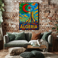 Algeria A Vibrant Mosaic Poster