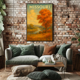 Missouri Autumn Landscape Poster