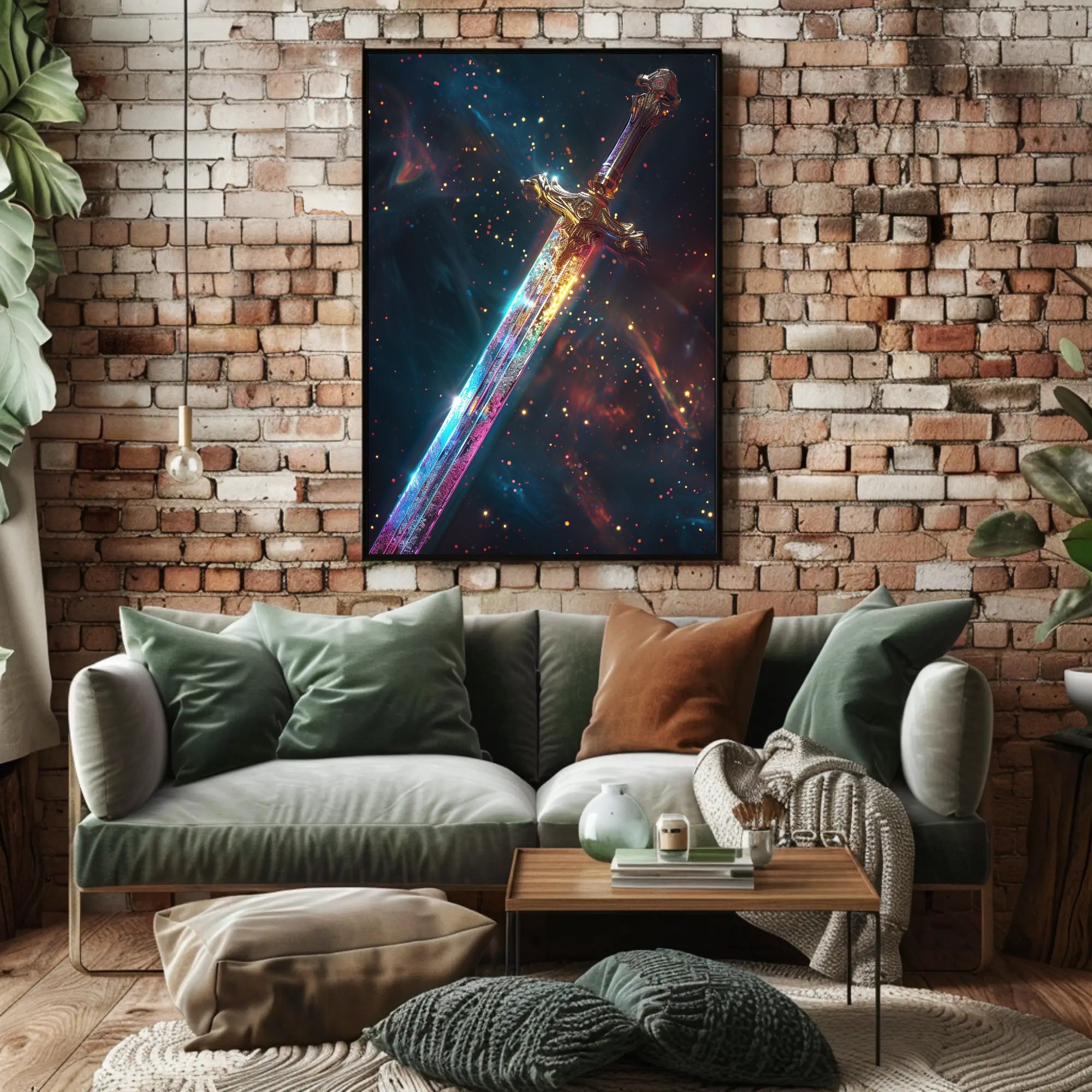 The Enchanted Sword Art Print Poster for Home Decor PosterGoat