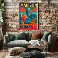 Madison Capitol Scene Poster