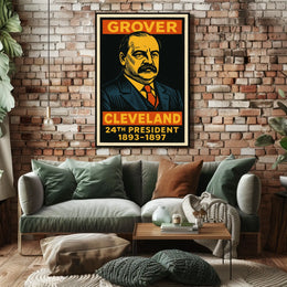 Grover Cleveland 24th President Poster