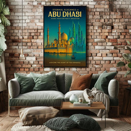 Abu Dhabi Elegance: Eternal Innovation Cityscape Travel Poster