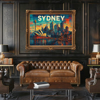 Sydney Skyline Poster