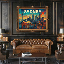 Sydney Skyline Poster