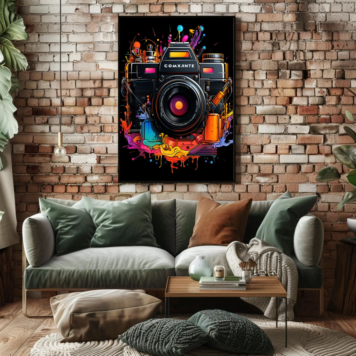 Vibrant Camera Art Poster