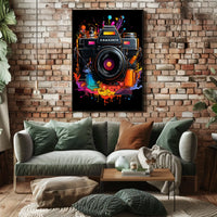 Vibrant Camera Art Poster