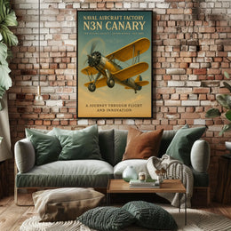 Naval Aircraft Factory N3N Canary Poster