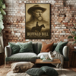 Buffalo Bill Portrait Artwork Chic Historical or Presidential Poster