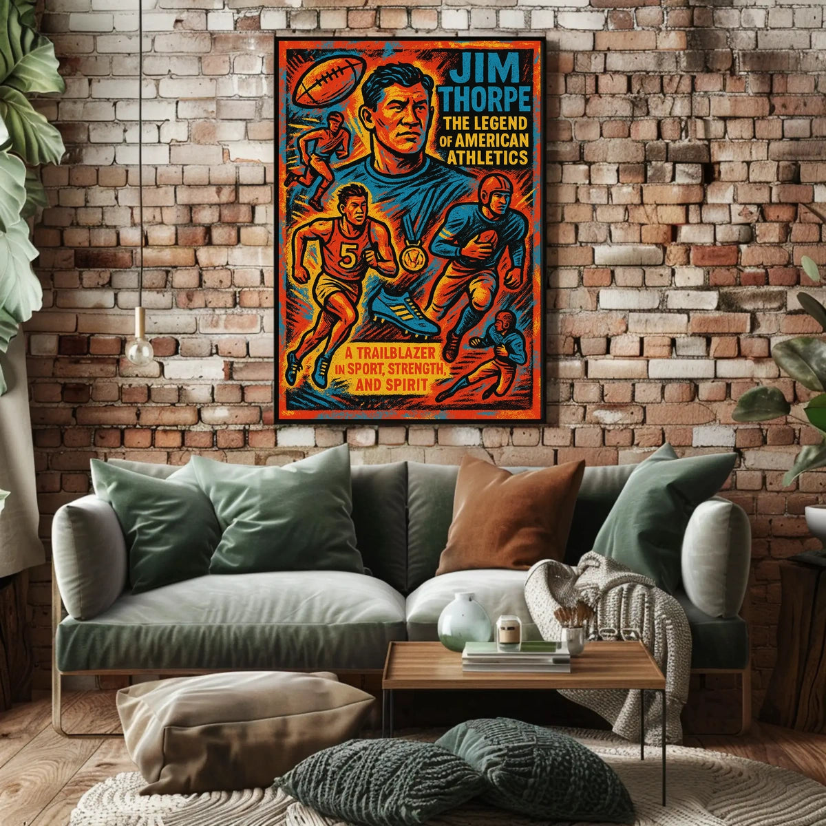 Title Jim Thorpe The Legend of American Athletics Description Celebrate Poster