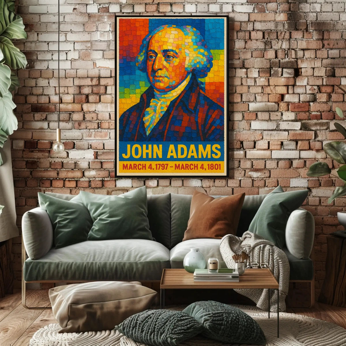 John Adams 2nd President Poster