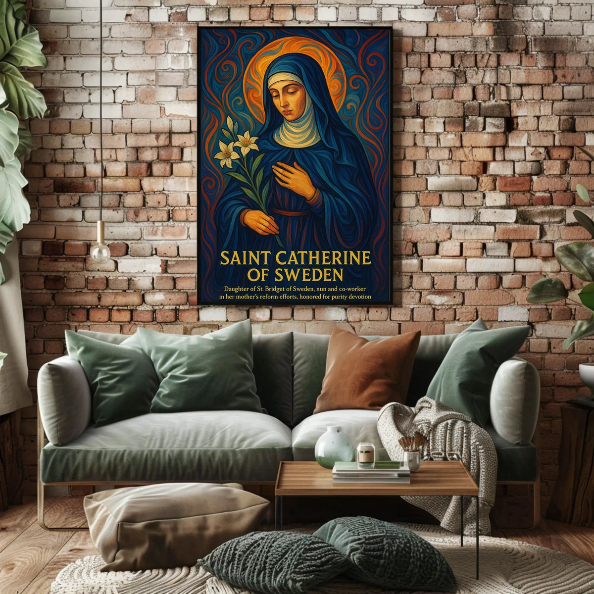Saint Catherine of Sweden Poster