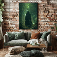 Mystical Forest Sorcerer Scene Fantasy or Mythology Poster PosterGoat