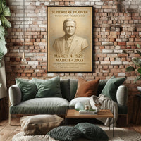 Herbert Hoover Portrait: Historical or Presidential Poster