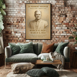 Herbert Hoover Portrait: Historical or Presidential Poster