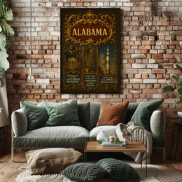 Alabama A Historical and Cultural Tribute Poster