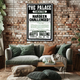 Hardeen Challenge Palace Theatre Bath Historical Poster
