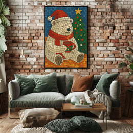 Polar Bear North Pole Poster