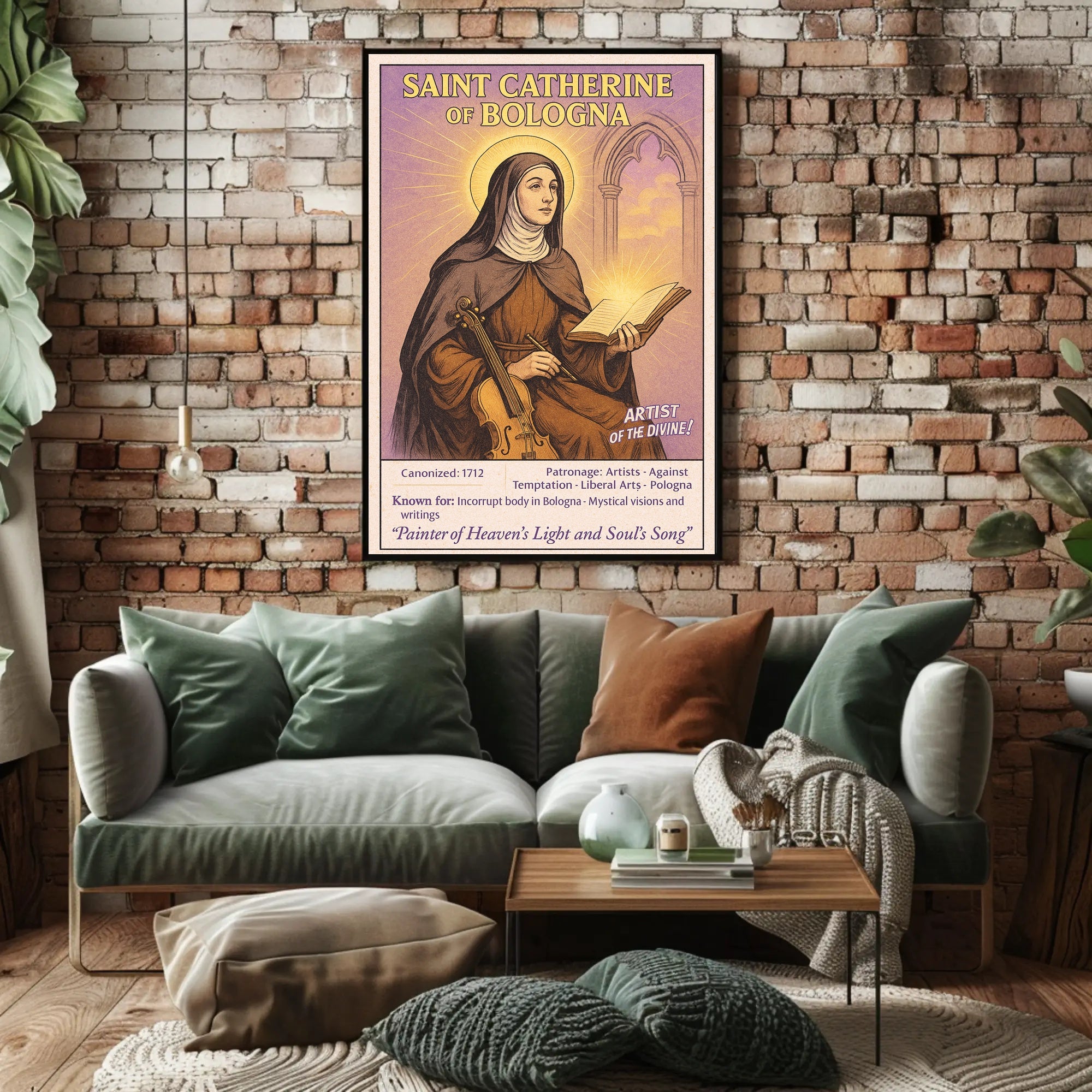 Saint Catherine of Bologna Poster PosterGoat