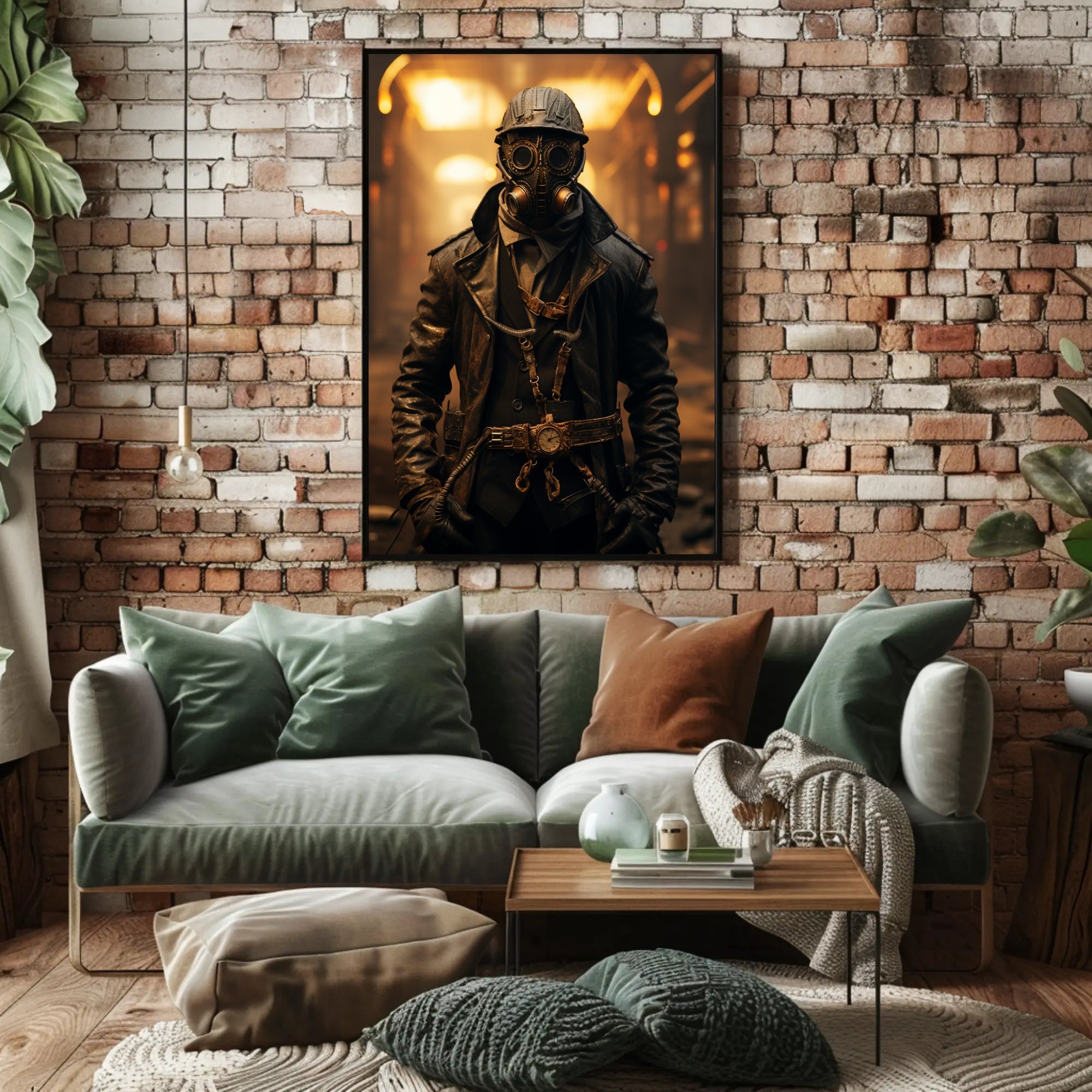 Steampunk Adventure Vintage Industrial Futuristic Sci-Fi Poster