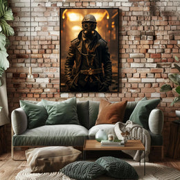 Steampunk Adventure Vintage Industrial Futuristic Sci-Fi Poster