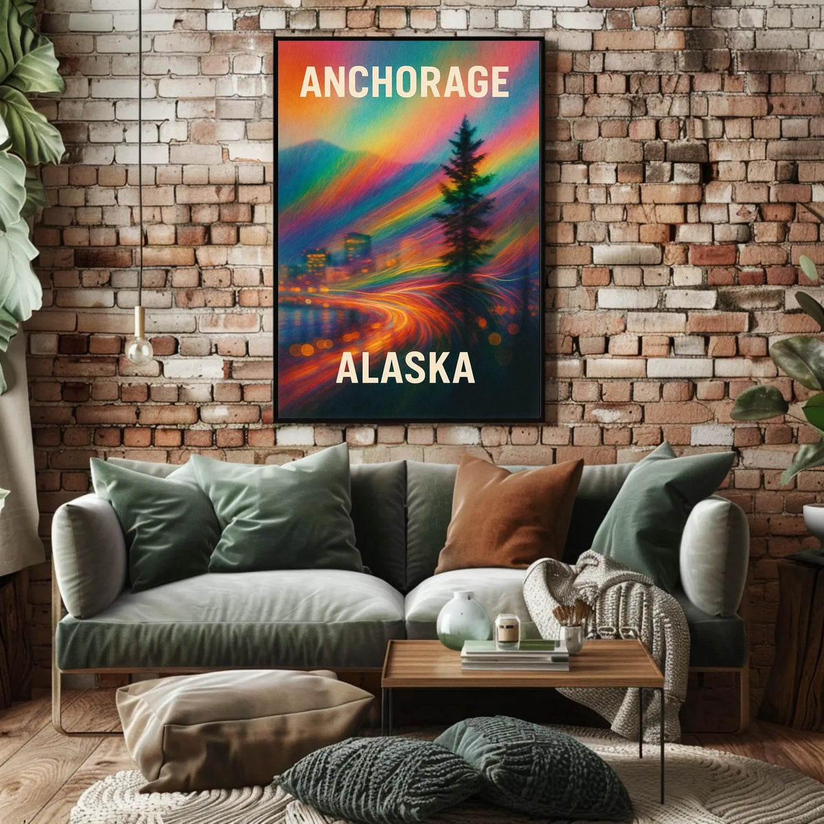 Anchorage, Alaska A Vibrant Journey Poster