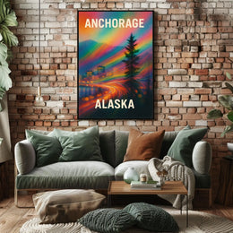 Anchorage, Alaska A Vibrant Journey Poster