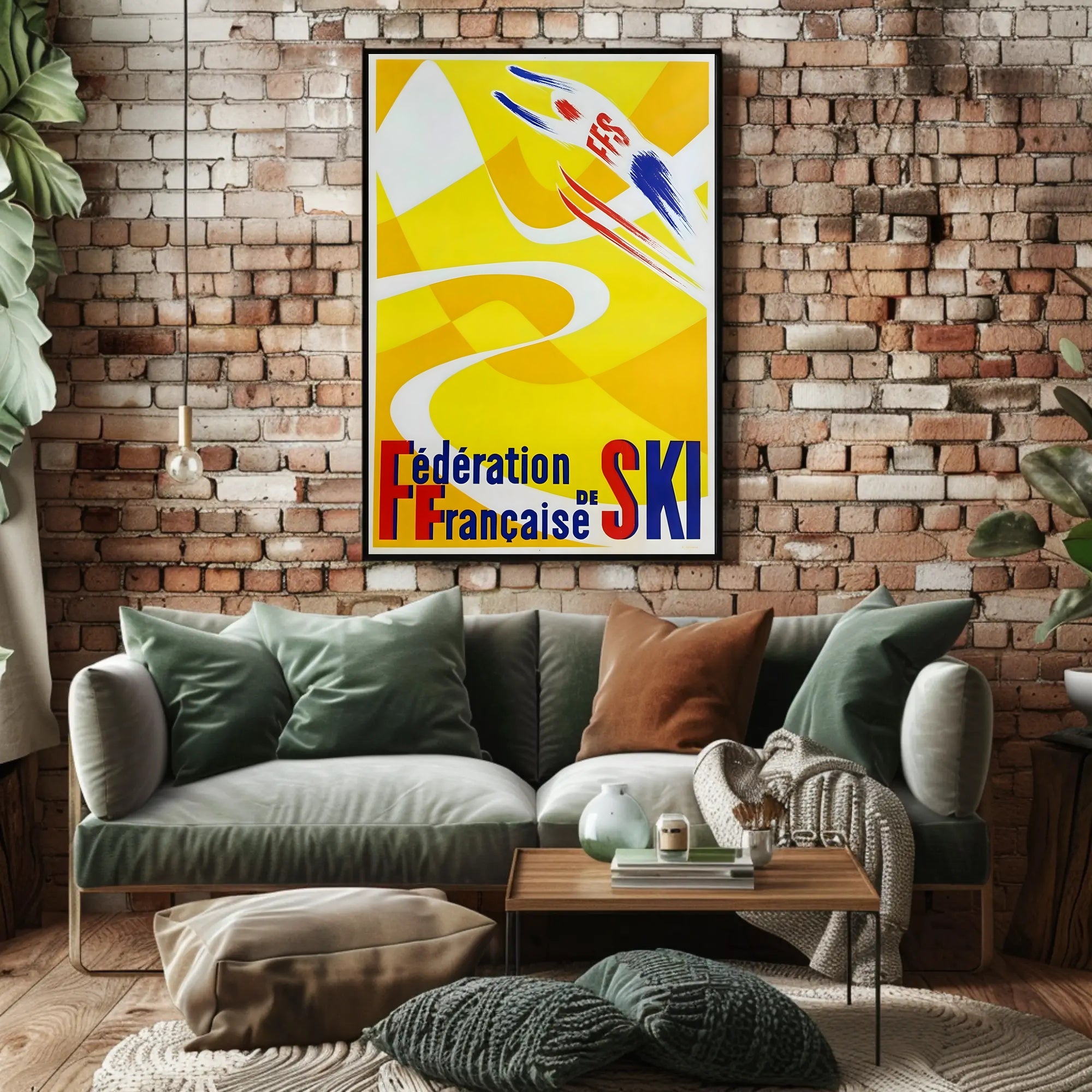 Fédération Française de Ski Bold Sports Poster PosterGoat