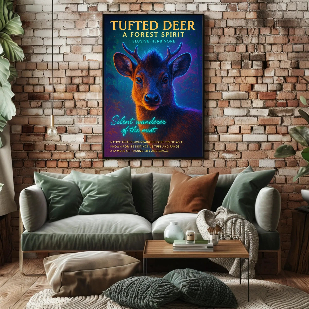 Tufted Deer A Forest Spirit Poster
